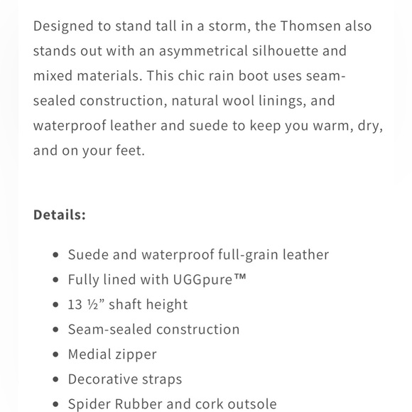 UGG Thomsen Suede Knee-High Boots Shearling Lined Boots Womens Size 9 - Picture 10 of 11